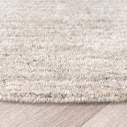 Round Berber Rug - Aicha Grey