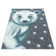 Children's floor rug - Bambi Bear Blue