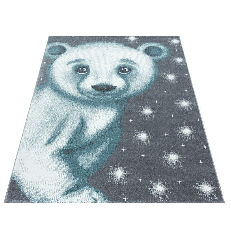 Children's floor rug - Bambi Bear Blue