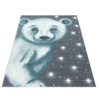 Children's floor rug - Bambi Bear Blue