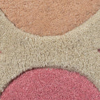Round modern floor rug - Illo Rosella Pink/Blue