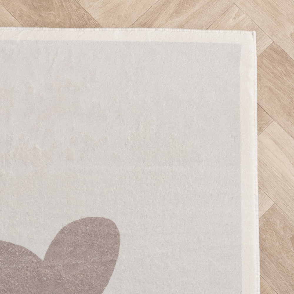 Washable Kids Rug - Simba Bear Beige