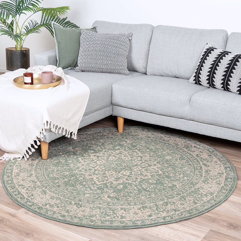 Round Vintage Rug - Wonder Oriental