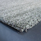 High-pile floor rug - Myla Green/Light Grey 4747