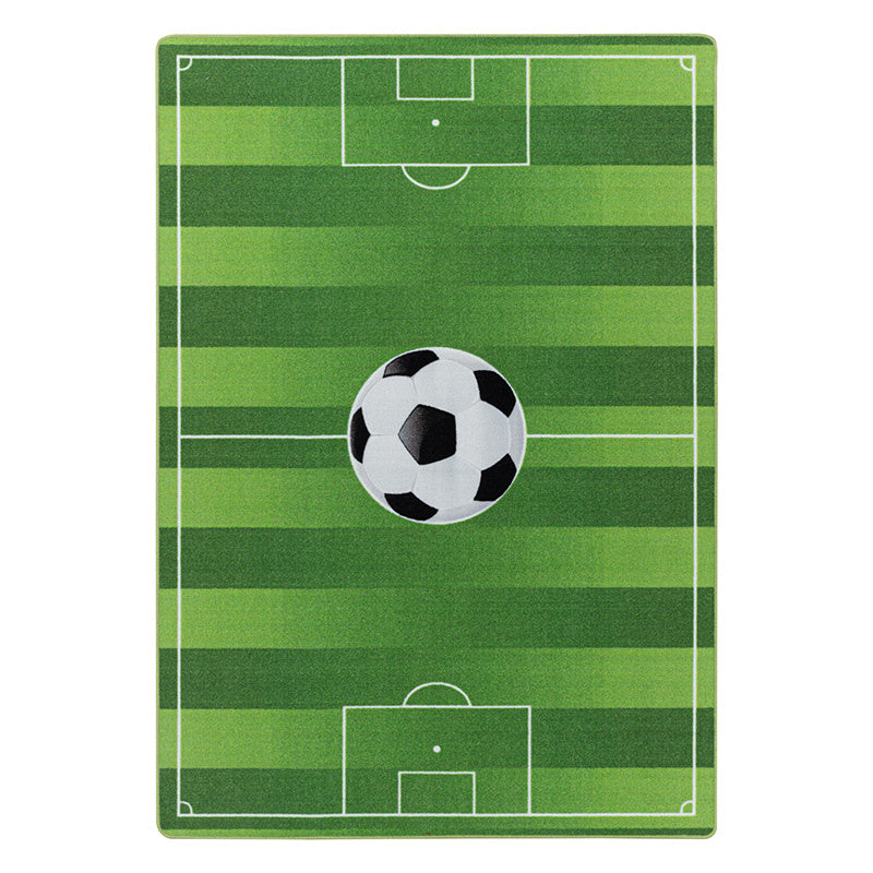 Football Rug - Pleun Football Field Green