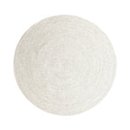 Round Jute Outdoor Rug - Bali White