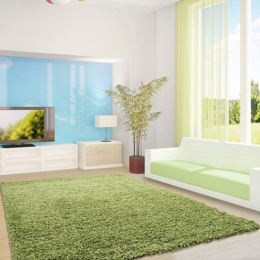 High-pile floor rug - Life Green