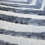 Modern floor rug - Alvie Black 7696