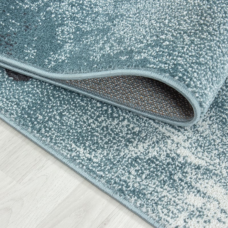 Round children's floor rug - Bambi Turtle Blue