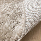 Oval Shaggy Rug - Blaze Beige/Grey