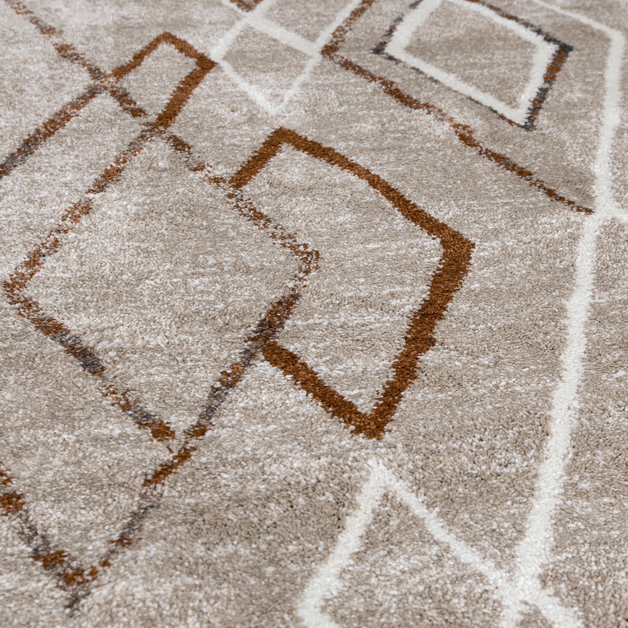 Berber rug round - Blend Diamond Beige