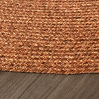 Round Indoor Outdoor Rug - Bali Terracotta