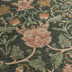 Floral rug – Rosie Dark Green