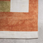 Retro Indoor Outdoor Rug - Pop Lines Terracotta