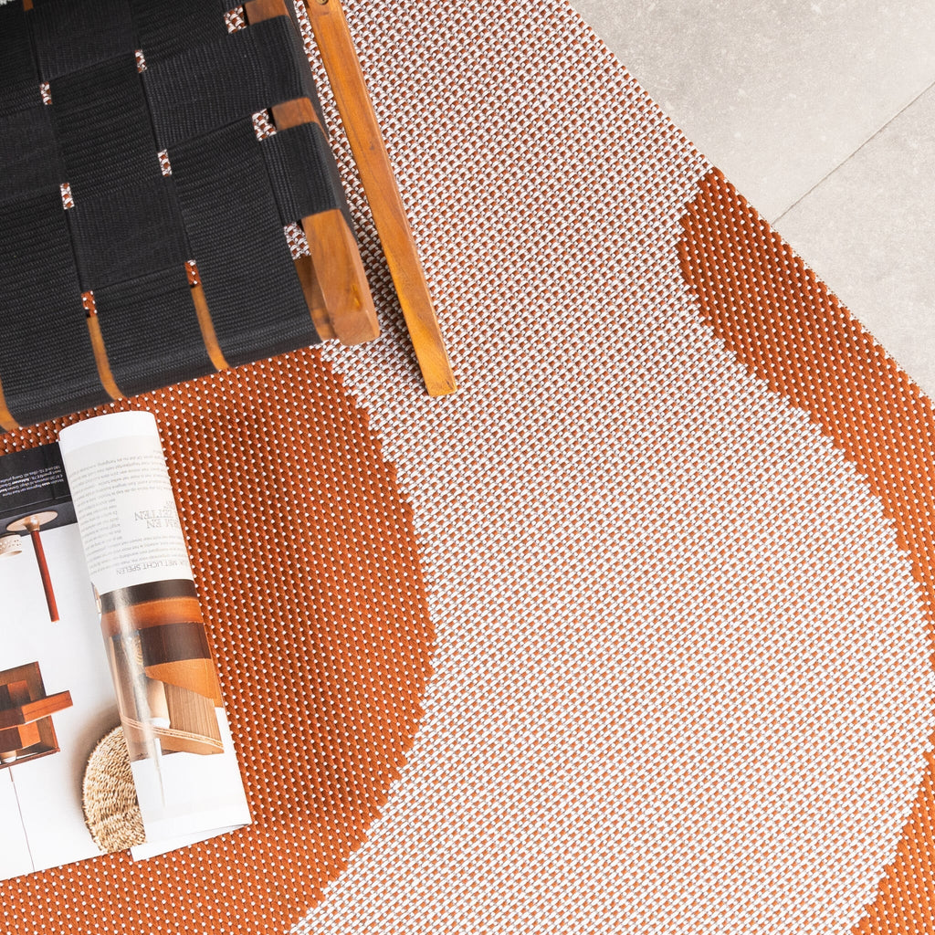 Outdoor Rug - Summer Swirl Terracotta