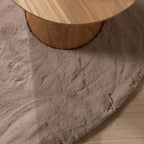 Round High Pile Rug - Comfy Supreme Taupe