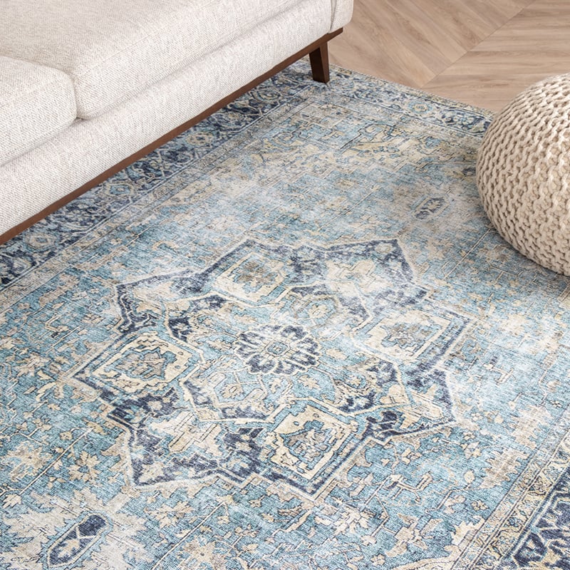 Vintage Rug - Lugan Light Blue