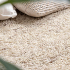 High Pile Wool Rug - Royal Cream/Taupe