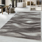Modern floor rug - Streaky Current Brown/Beige