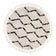 Round High-Pile Rug - Grand Wire Weave Cream/Black
