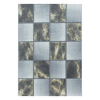 Modern floor rug - Optimism Box Yellow/Gray