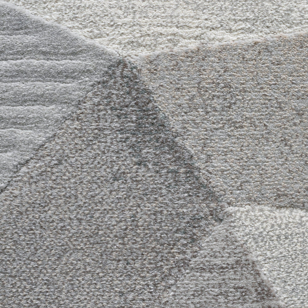 Abstract Floor Rug - Axil Grey 6979