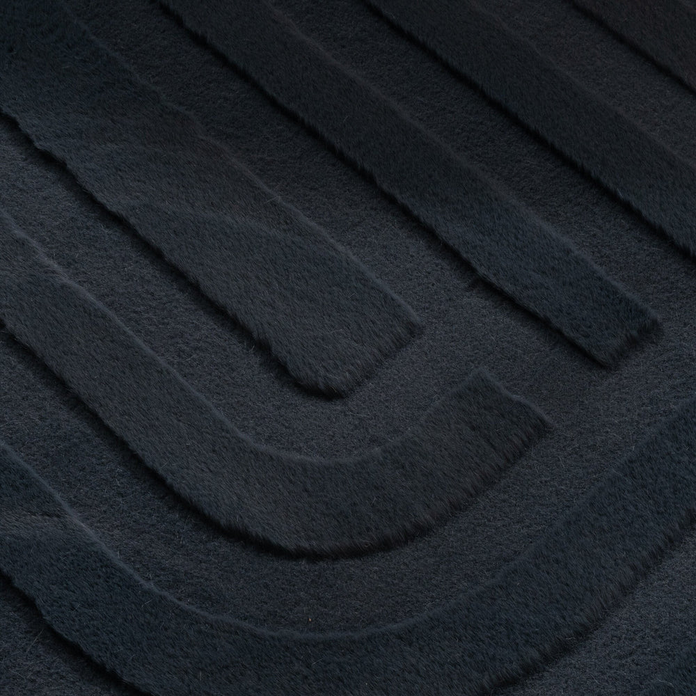 Irregular Rug - Flowy Lines Anthracite
