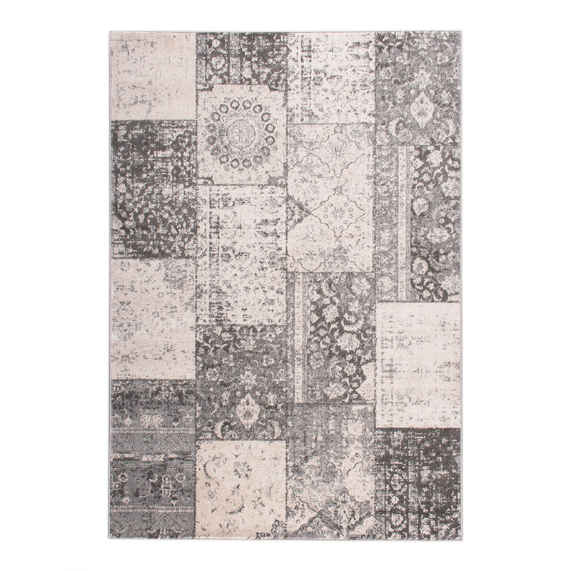 Patchwork Rug - Deep Taupe/Grey