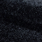 Round high pile floor rug - Blushy Black/Mottled