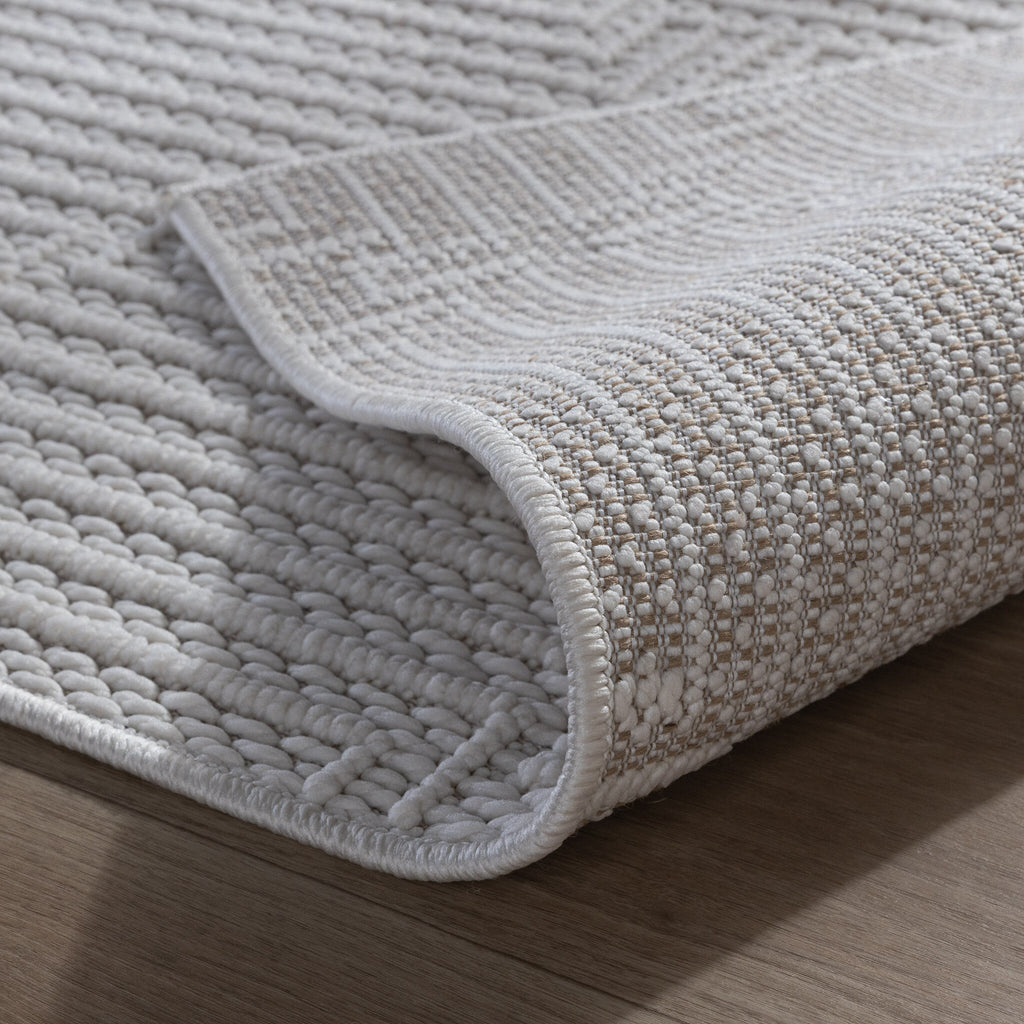 Runner Rug – Hidde 3D Lines White