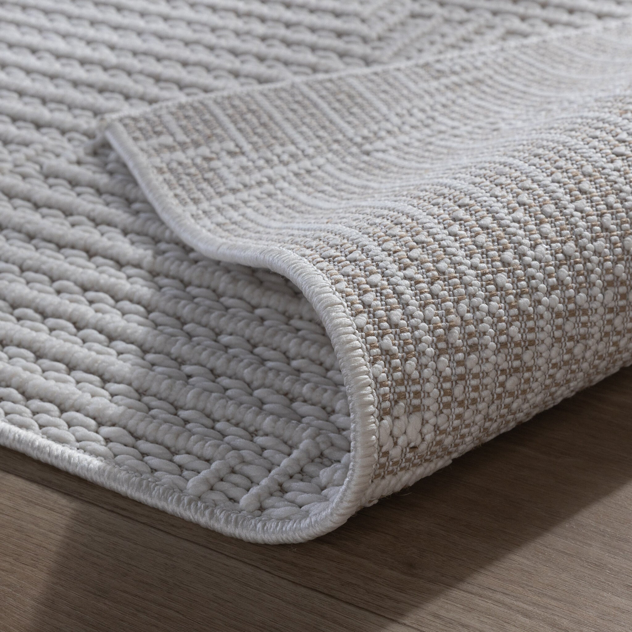 Runner Rug – Hidde 3D Lines White