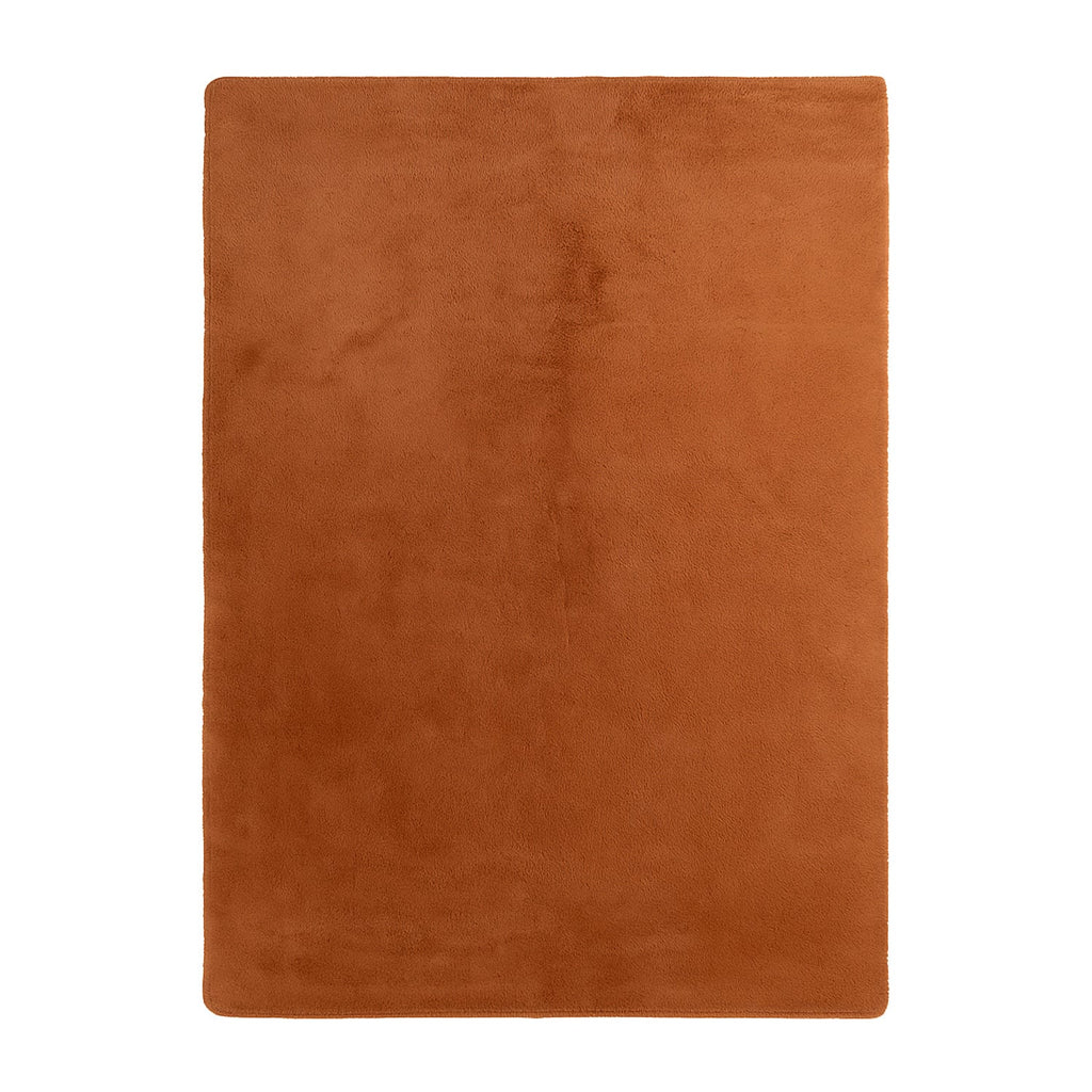 Soft Low-Pile Rug – Cozy Terracotta