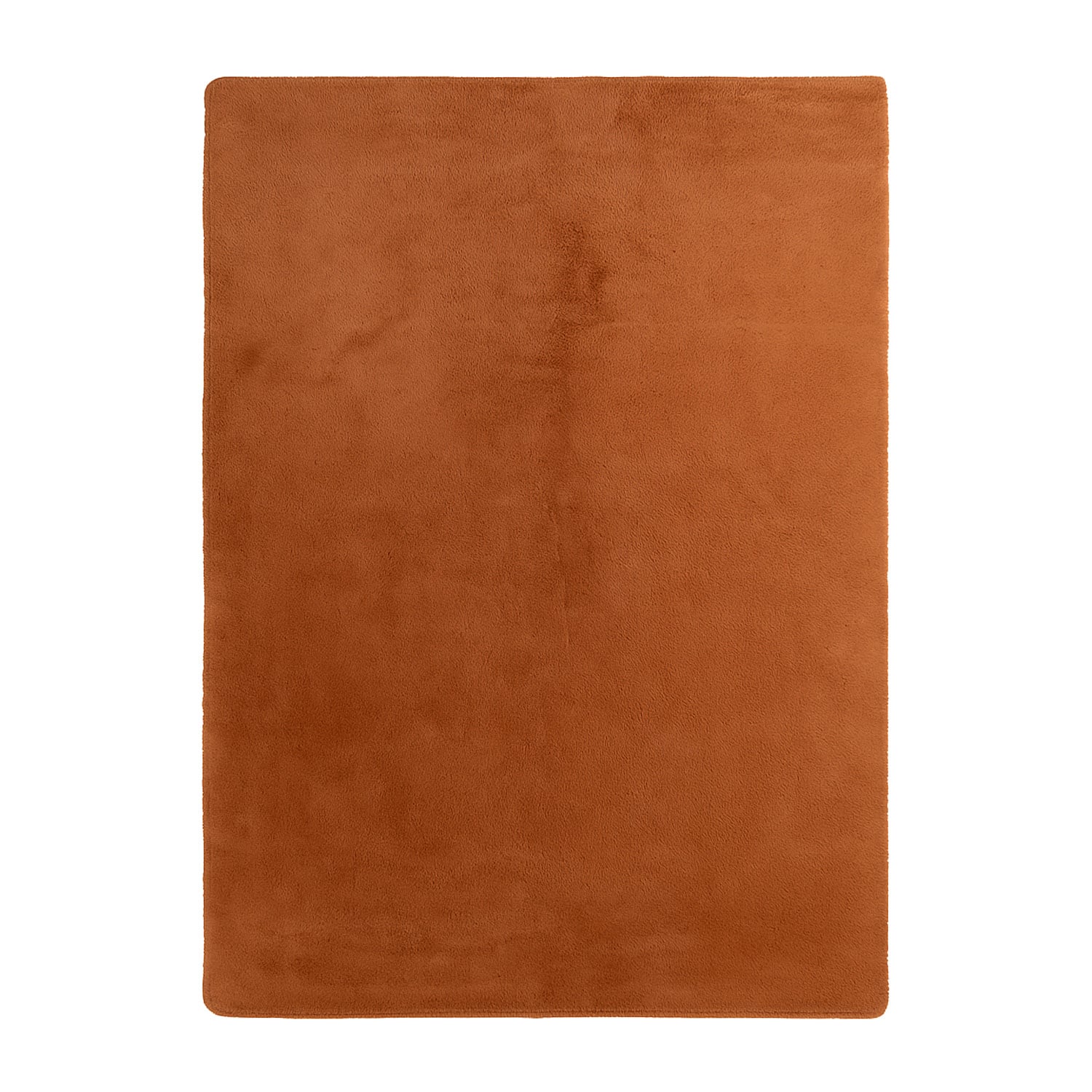 Soft Low-Pile Rug – Cozy Terracotta