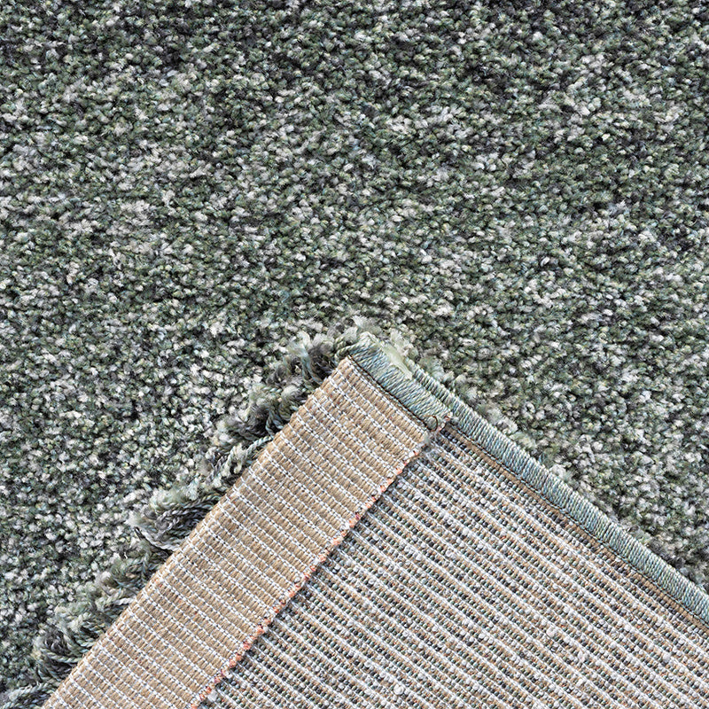 High-pile floor rug - Myla Green/Light Grey 4747