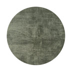 Round Washable Rug - Clean Green