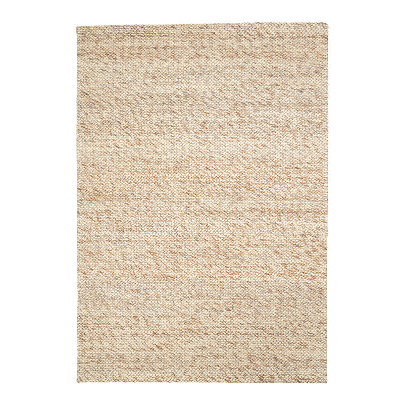 Wool Rug - Melange Cream/Brown Blended