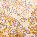 Vintage Rug - Thirza Medallion Ochre Yellow/Multicolour
