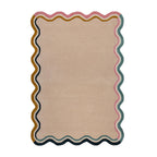 Organic floor rug - Leo Beige/Multicolor