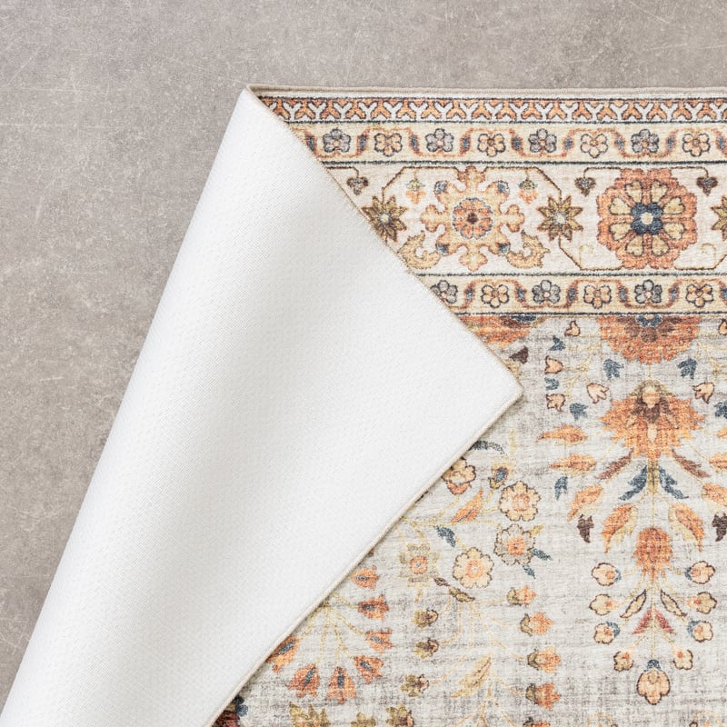Vintage Outdoor Rug - Santo Flora Light Grey