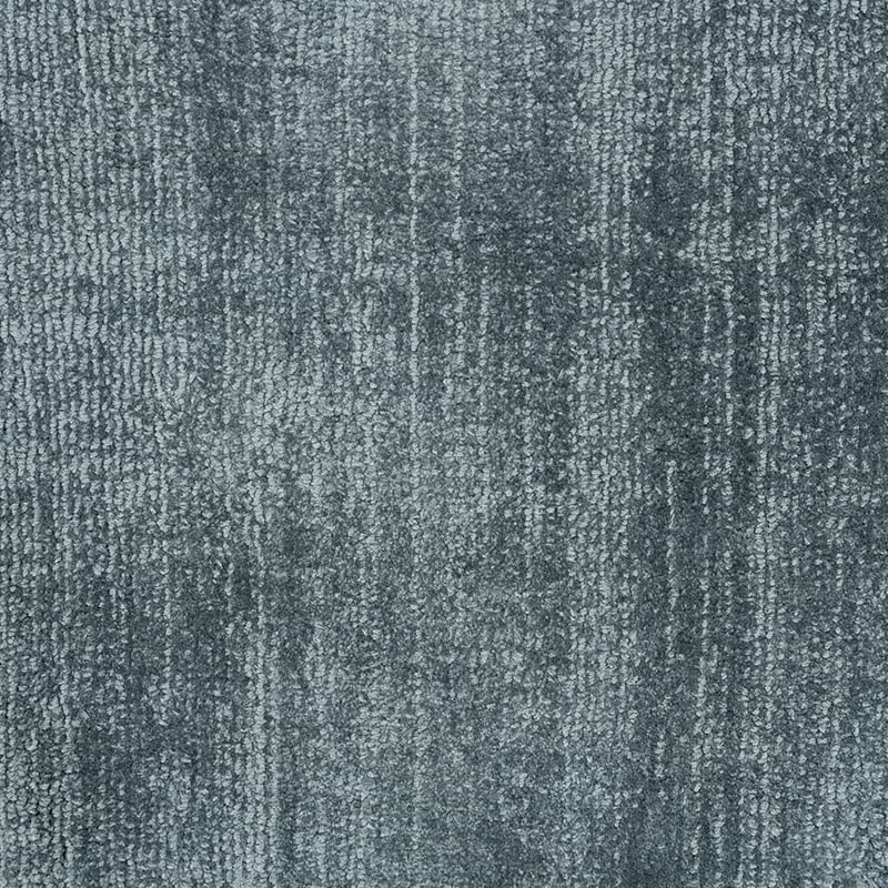 Round Viscose Rug - Pearl Blue/Green