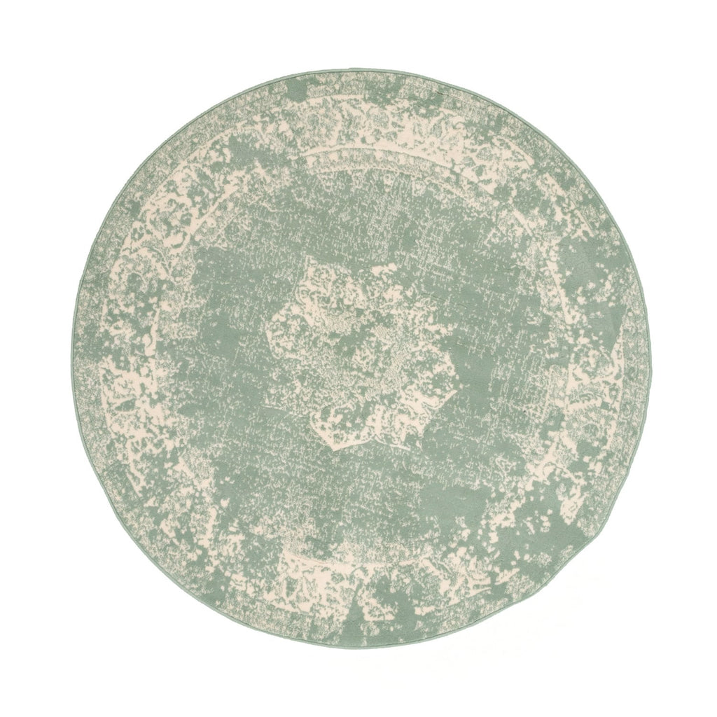 Round Vintage Rug - Wonder Green
