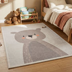 Washable Kids Rug - Simba Bear Beige