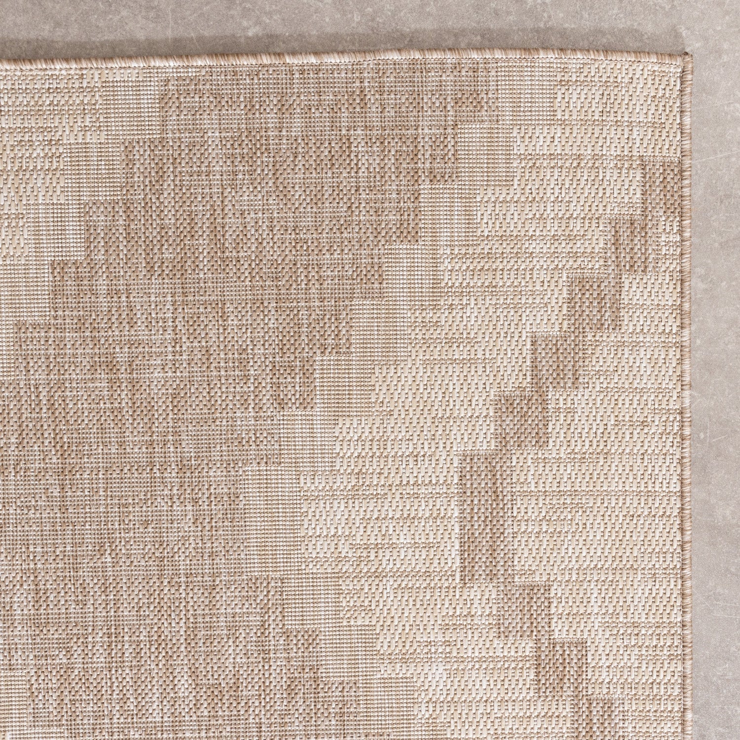 Jute Outdoor Rug - Atlas Diamond Brown/Cream