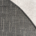 Round Outdoor Rug - Malta Melange Black