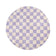 Round Retro Rug - Gambit Lilac/White
