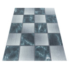 Modern floor rug - Optimism Box Blue/Grey