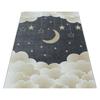 Children's Floor Rug - Fleurtje Moon Yellow