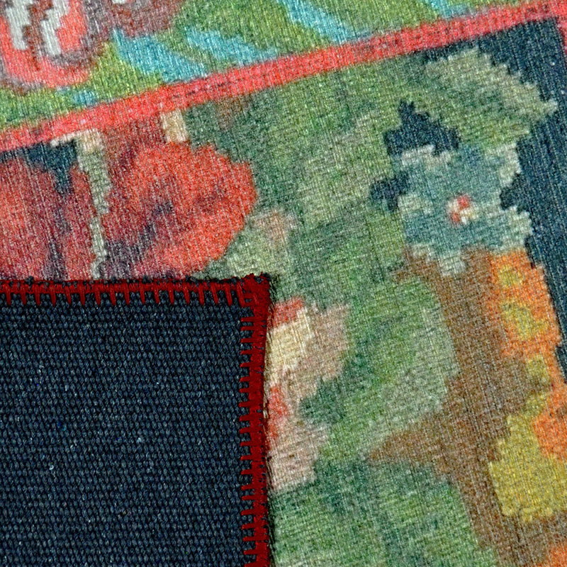 Patchwork Floor Rug - Nadine Rose Kilim Multicolor