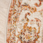Round Vintage Rug - Spring Medallion Terra/Cream
