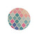 Round modern floor rug - Illo Rosella Pink/Blue